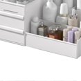 thumbnail image 4 of Makeup Organizer for Vanity, Large Capacity Cosmetic Storage Box with Drawers for Cosmetics, Lipsticks, Nail Care, Skin Care, White, 4 of 4