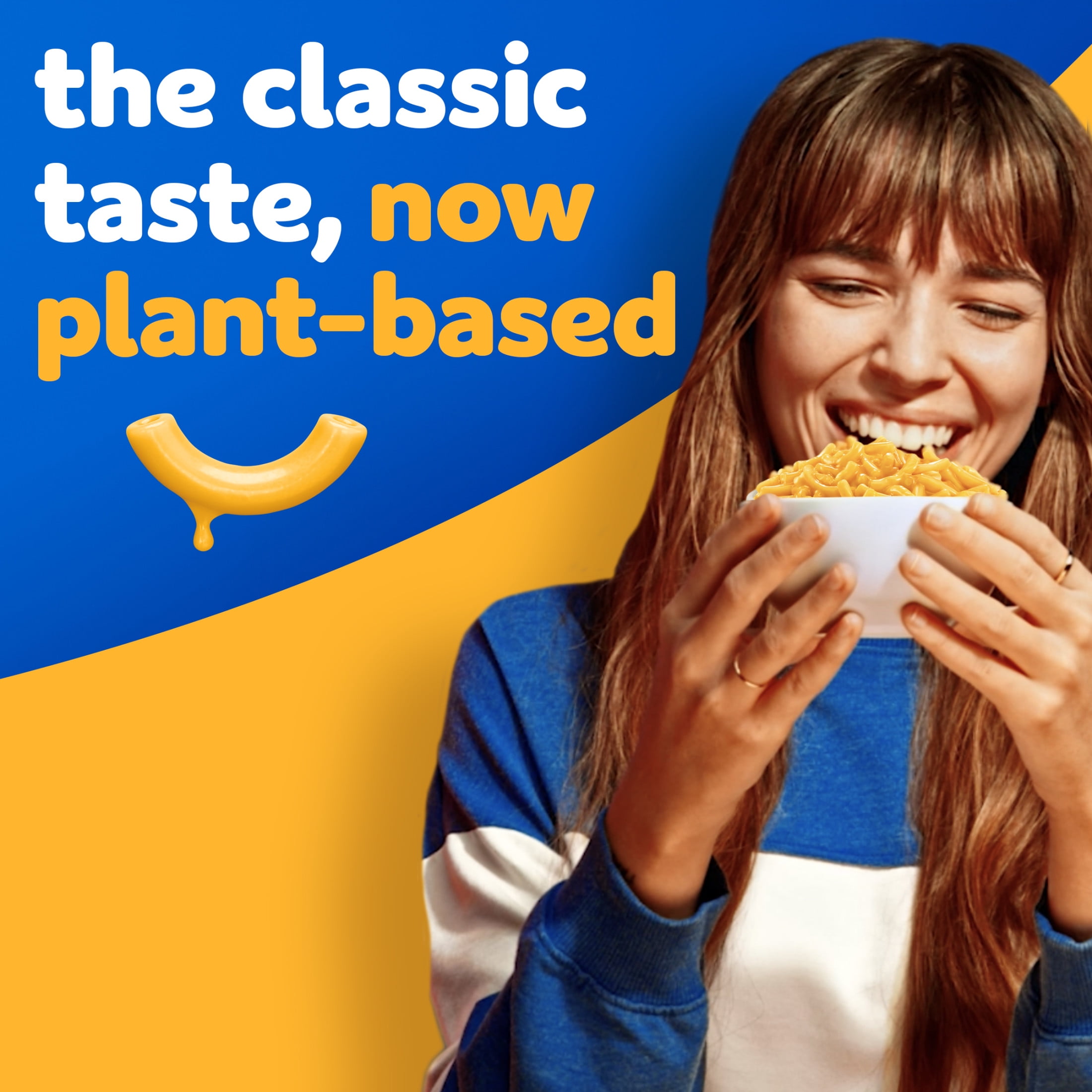 Kraft NotCo Lactose Free Mac and Cheese, 1 Box, Plant Based, Original Flavor, No Artificial Dyes, Good Source of Iron (15%), 10g of Protein (8% Daily Value), 6 oz