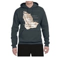 thumbnail image 2 of Wild Bobby, Praying Hands God Grant me the Serenity Courage Wisdom, Inspirational/Christian, Unisex Graphic Hoodie Sweatshirt, Charcoal, Large, 2 of 3