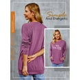 thumbnail image 4 of ZXSXSY Women Yes I'M Cold Letter Print Round Neck Long Sleeve Pockets Pullover Top, 4 of 6