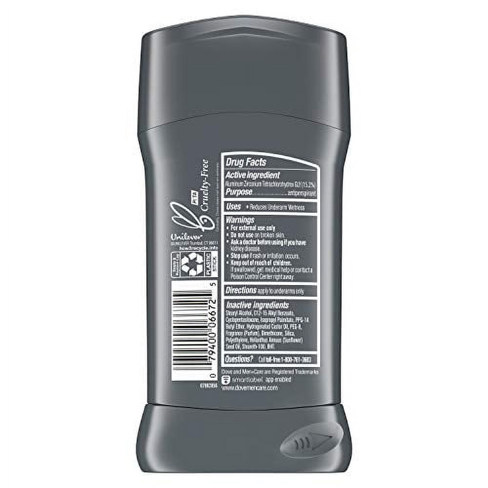 Dove Men + Care Antiperspirant Deodorant, 72hr Sweat & Odor Protection, Vitamin E, Triple Moisturizer, 4 Pack C32