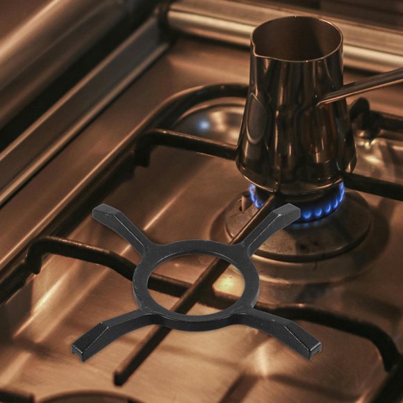 unbranded Soporte Seguro Para Wok En De Gas Resistente Y Compacto De Hierro En Color Negro