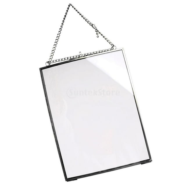 GUOOL Antique Metal Picture Photo Frame Wall Hanging Chain Home Room Decor-Black 4x6in