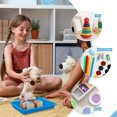 thumbnail image 4 of NOGIS 4 Pack Plastic Art Trays 11 x 8.3 Inch Stackable Activity Crafts Classroom Sand Trays Sensory Paint Organizer for DIY Beads Jewelry Painting Projects Christmas Favor, Random Color, 4 of 7
