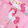 thumbnail image 6 of Utopia Bedding Unicorn Kids Comforter Set with 2 Pillow Shams, 3 Piece Soft Microfiber Twin Bed Comforter with Pillow Shams, Printed Kids Bedding for Boys and Girls, Lightweight, Breathable,Easy Care, 6 of 8