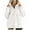 White, variant on RYRJJ Women's Half Zip Oversized Sweatshirts Fleece Stand Collar Long Sleeve Thumb Hole Pullover Hoodie Fall Workout Jacket with Pocket(White,S)