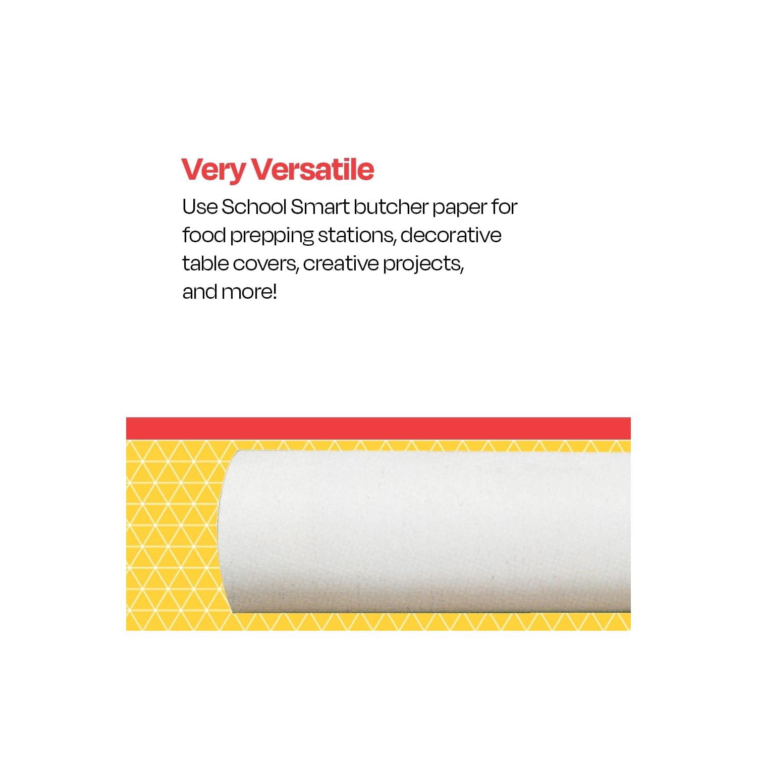 Butcher Kraft Paper Roll, Uncoated, 40 lbs, 18 Inches x 1000 Feet, White