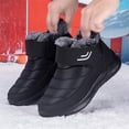 thumbnail image 2 of YOURDIARY Men Women Snow Boots Winter Warm Outdoor Waterproof Hiking Ankle Boots Slip-ons Black, 2 of 7