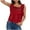Wine, variant on tarylea Fashion Lace Women's Summer Peplum Tops Square Neck Crop Top Sleeveless Blouses