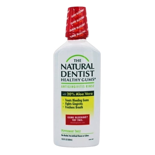 Natural Dentist Healthy Gums Daily Oral Rinse, Natural Peppermint Twist