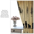thumbnail image 5 of Red Wine Kitchen Curtains, Glasses of Red and White Wine Theme Window Treamtents for Bedroom, Farmhouse Rural Wine Cheese Drape 2 Panel Sets,42x63 Inch, 5 of 5