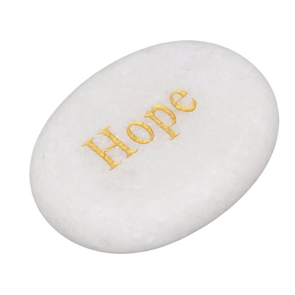 Engraved Inspirational Stone, Inspiring Stone Words Encouragement Amulets Marble Polished Smoothly Comfortable Motivational Stone Gratitude Rocks Engraved Rocks for Decoration