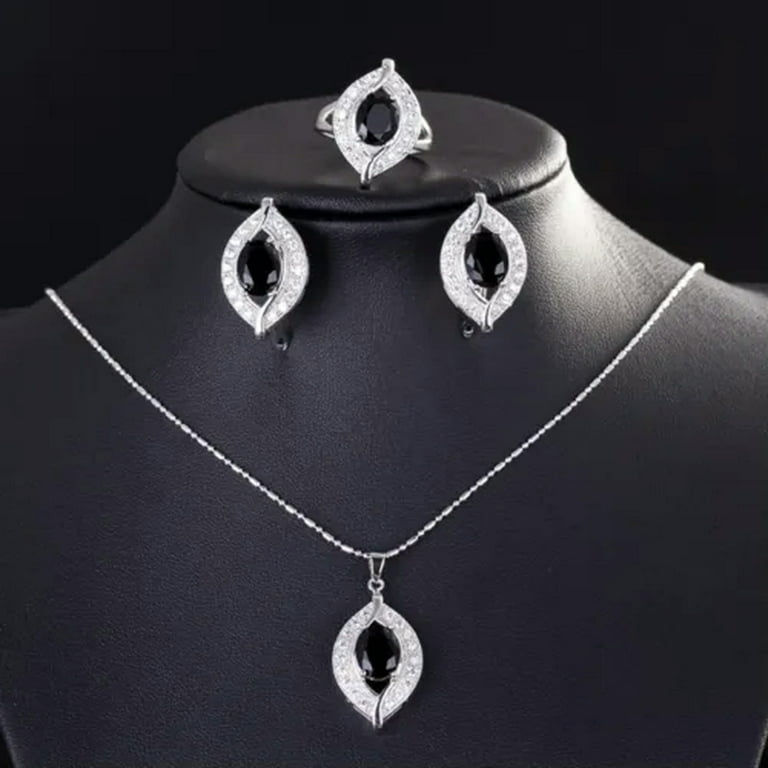 アクセサリー different necklace premium Heart-Shaped Peridot & White Lab-Created Sapphire Shamrock