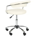 thumbnail image 5 of Safavieh Pier Faux Leather Mid Back Desk Chair, Creme, 5 of 6