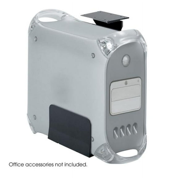 Safco Ergo-Comfort Fixed-Mount CPU Holder - Black