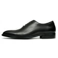 thumbnail image 2 of Santimon Black Dress Shoes for Men Modern Lace up Oxford Shoes Business Formal Shoes for Wedding Formal Occasions US 6.5, 2 of 8