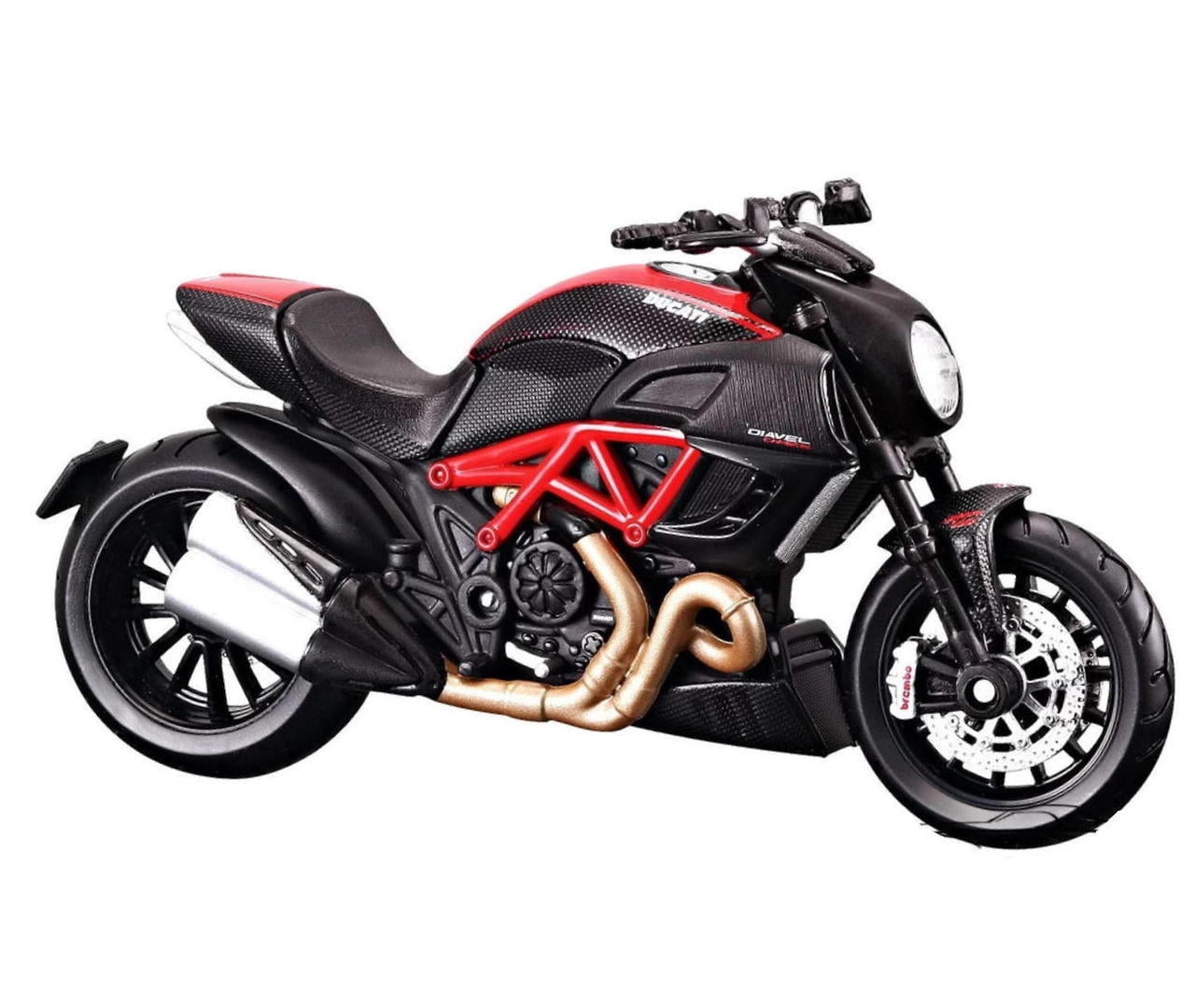 Maisto Ducati DIAVEL Carbon Assembly DIY 1/12 MOTORCYCLE BIKE Model Kit Diecast 