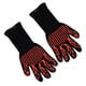 thumbnail image 3 of Guantes para barbacoa Guantes resistentes al calor Guantes para asar Guantes de silicona para horno Guantes de cocina para cocinar hornear Rojo, 3 of 10