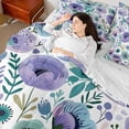 thumbnail image 4 of Castle Fairy Teens Vintage Flower Bedding Comforter Set,Chic Floral Queen Bedding Sets, 4 of 8