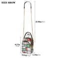 thumbnail image 2 of FORMRS Crossbody Bag for Women Quilted Travel Shoulder Cell Phone Purse with Chain Strap Handbag, Red Abstract Geometric, 2 of 7