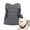 Gray, variant on Riousery Cat Harness Leash Escape-proof Lightweight Breathable Adjustable Soft Pet Vest, Light Blue M (7.87 inches / 20 cm)
