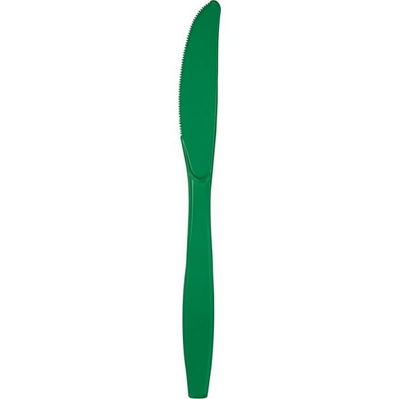 288 Count Bulk Pack Emerald Green Plastic Knives