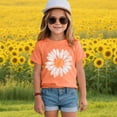 thumbnail image 2 of Yindaity Shirts for Teens Girls Girls Summer T Shirts Casual Cap Sleeve Crewneck Raglan Tops with Pocket Orange,11-12 Years, 2 of 4
