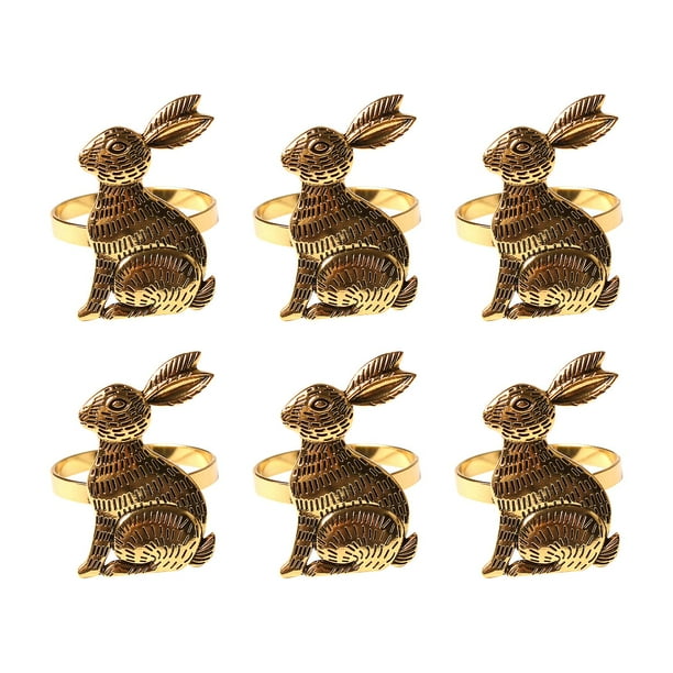 Juego De 6 Servilleteros Con Forma De Liebre 2 Colores A Elegir Regalos Perfectos Para Amigos