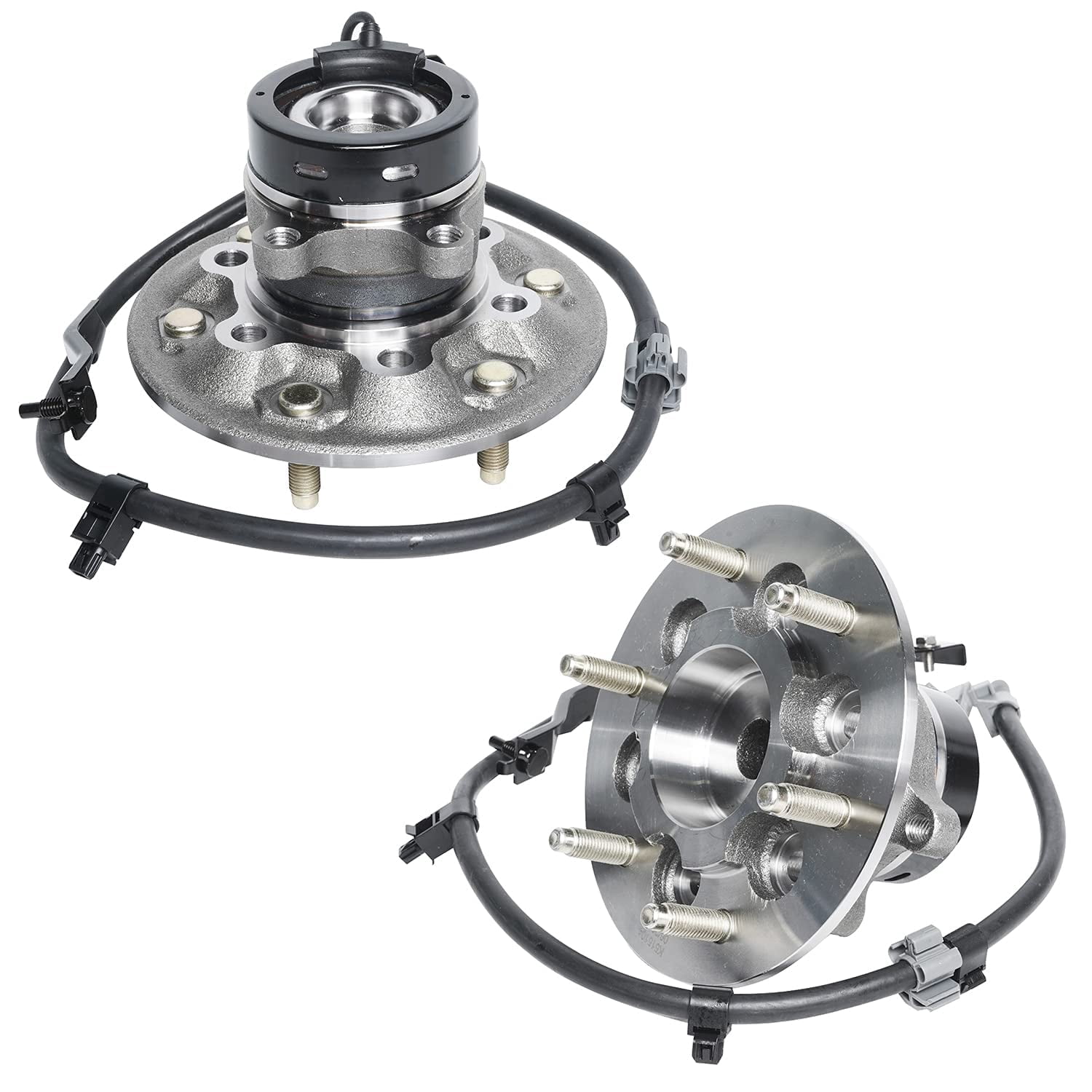 Detroit Axle - Front Wheel Hub & Bearing Assembly + Sway Bar Links + Upper Lower Ball Joints Replacement for Chevy GMC Colorado Canyon [2WD; Z85 Chassis w/ Coil Spring Sus.] - 8pc Set