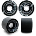 thumbnail image 4 of LONGBOARD Skateboard TRUCKS COMBO set w/ 71mm WHEELS + 9.675" Polished / Black trucks - Black wheels Black trucks, 4 of 7