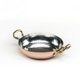 thumbnail image 3 of Hand-Hammered Copper Frying Pan with Brass Handles Authentic Turkish Sahan, 3 of 4