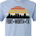 thumbnail image 4 of Inktastic Fort Worth Texas Skyline Retro T-Shirt, 4 of 5
