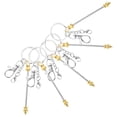 thumbnail image 1 of Phenofice 5pcs Beadable Keyring Bars Blank Keyrings Yellow DIY Projects Handcraft Lovers, 1 of 8