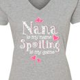thumbnail image 4 of Inktastic Spoiling Nana Women's V-Neck T-Shirt, 4 of 5
