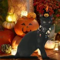 thumbnail image 3 of ZHAOCHENG Disfraz de Halloween para mascotas, disfraz de gato, capa con sombrero, mago, animal pequeño, gatito, cachorro, cosplay, fiesta de Halloween, decoración para mascotas (telaraña), 3 of 5