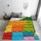 thumbnail image 5 of Fotbe Colorful Building Blocks Manta de Franela Acolchonada con Estampado, Súper Suave y Esponjosa, Extra Grande para Sofá, Cama, Uso Todo el Año-40"x30", 5 of 7