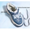 thumbnail image 5 of LUCKY STEP Stylish Thick Soled Sneakers Multi Colored Shoelaces Casual Shoes,Denim Blue,Womens, 5 of 10