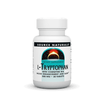 Source Naturals,  L-Tryptophan with Coenzyme B-6, for Positive Mood Enhancement and Sleep*, 500mg  - 30 Tablets