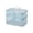 Blue, variant on WeDecorBay Two Layered Makeup Storage Bag Nylon Large Capacity Portable Toiletries Organizer Travel Accessories Foldable Design Transparent Mesh Handbag Blue,Free Size