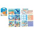 thumbnail image 4 of Libro de pintura de agua Libros de actividades de agua Juego de enseñanza Ayuda Motor Habilidad Motor Juguesa Reutilizable Juguete Educativo para animal marino, 4 of 9