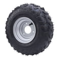 thumbnail image 1 of 145/70-6 Tire, 6 Inch Tire Front Rear Universal Anti Impact ATV Tire 3 Bolt Fixing with Rim for Go Kart, 1 of 7