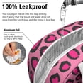 thumbnail image 5 of Insulated Lunch Bag for Women, Floral Print Oxford Fabric Lunch Box, Leakproof Thermal Cooler Tote for Work, School & Picnic, Leopard Animal Print, 5 of 5