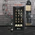 thumbnail image 2 of UWR-Nite 18 Bottle Wine Fridge, Freestanding Compressor Wine Cooler Refrigerator, Beverage Wine Chiller with Digital Temperature Control & Double-layer Glass Door, 2 of 7