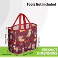 thumbnail image 3 of Garden Tool Bag,Christmas Corgi Garden Tool Organizer,Garden Gifts,Waterproof Multi-Pocket Garden Tool Storage 11.8x5.5x11.4 Inch(Tools NOT Included), 3 of 6