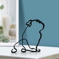 thumbnail image 4 of Under 10 Desktop Ornament Dog Art Wall Sculpture Abstract Sculpture Wall Ornament Geometric Dog Line Drawing Art Statue Decoration for Home Desktop Decor, 4 of 7