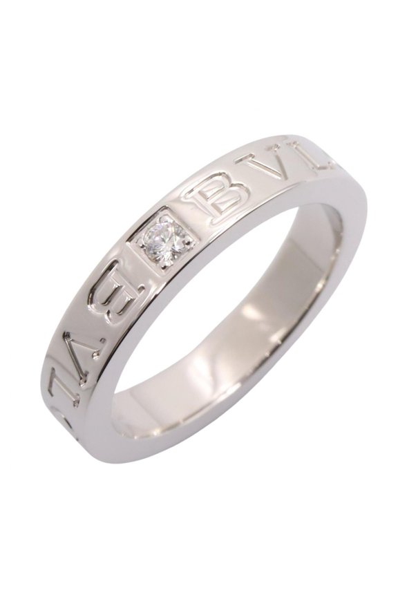Pre-Owned Bvlgari Bulgari B-zero1 Ring, 1PD (1 diamond), 18K White Gold (18KWG), Women's,...