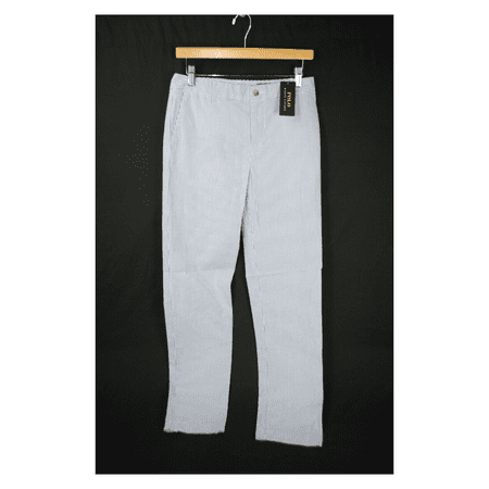 Ralph Lauren Boys Skinny Fit Stretch Blue Seersucker Pants,14