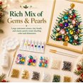 thumbnail image 2 of DIY Jeweled Christmas Tree Art Kit,Sparkling Gem and Pearl Painting Craft with Floating Display Frame,Creative Christmas Decor Kit for Adults,Handmade Holiday Gift for Craft Lovers (A5), 2 of 6