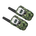 thumbnail image 4 of Paquete de 2 radios para niños con carga USB para aventuras y regalos, 8 canales, mini walkie talkies de camuflaje PMR de 446 MHz, 4 of 8