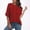 Wine, variant on YHAJDS Womens Oversized Summer T Shirts Plus Size Short Sleeve Raglan Sleeve Top with Print Round Neck Loose